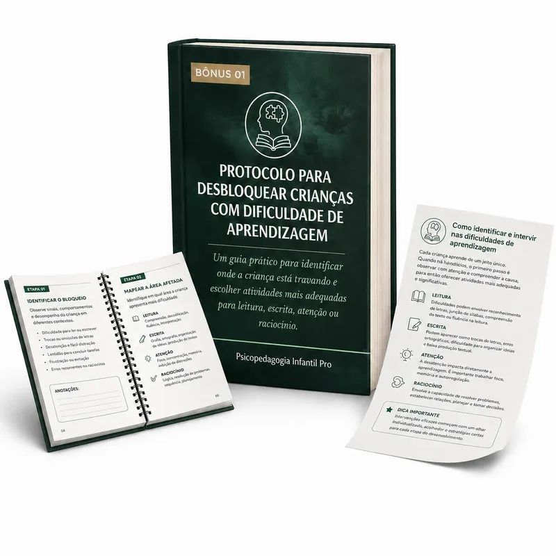 Protocolo para Desbloquear Crianças com Dificuldade de Aprendizagem